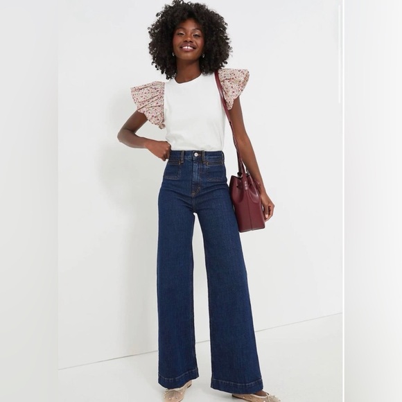 Tuckernuck HYACINTH HOUSE Floral Sleeve and White Shelby Tee NEW size 2X - Picture 9 of 12